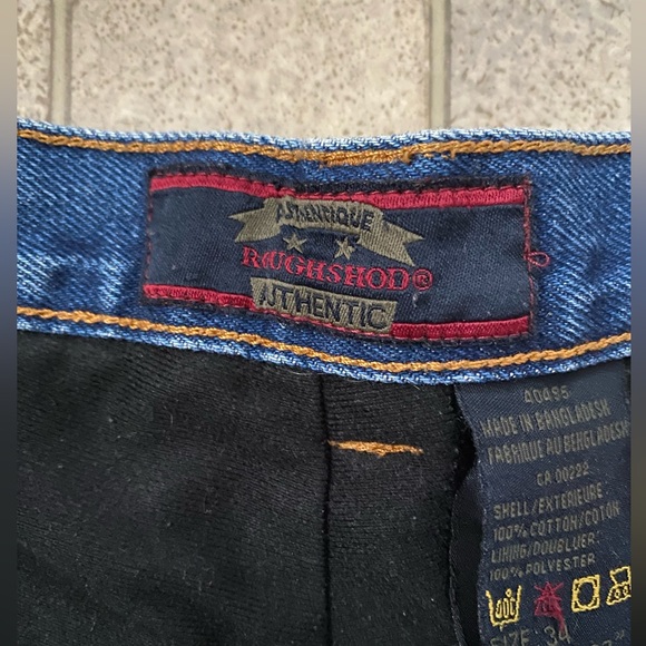 vintage Roughshop lined jeans 34/32 - Picture 3 of 12